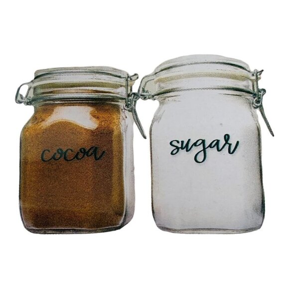 Kitchen Labels Vinyl Decal Sticker For Canister Jars Storage Organize New Black - Picture 3 of 4